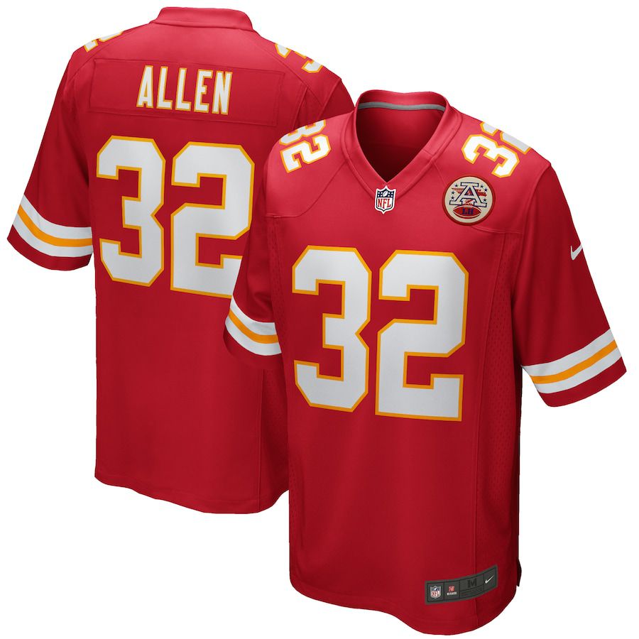 Men Kansas City Chiefs #32 Marcus Allen Nike Red Game Retired Player NFL Jersey->kansas city chiefs->NFL Jersey